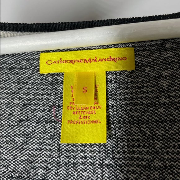 Catherine Malandrino Jacquard Crop Zipped Top - S - Picture 3 of 4